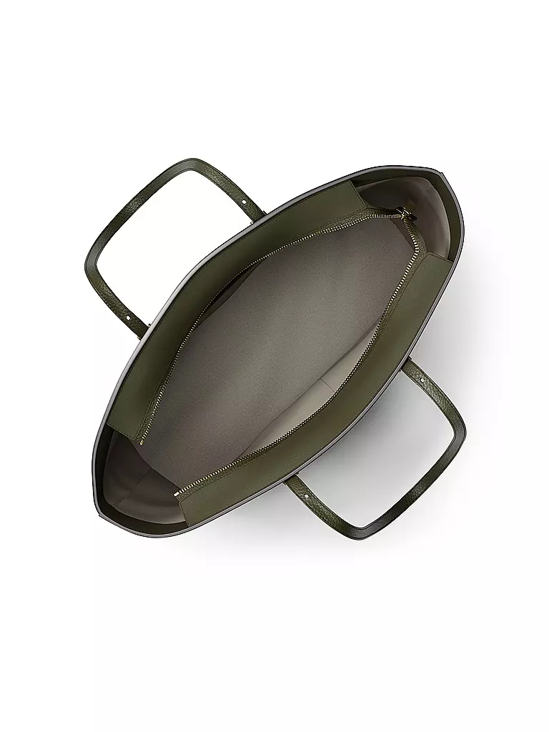 MICHAEL KORS | Ledertasche - Shopper QUINN Large | olive