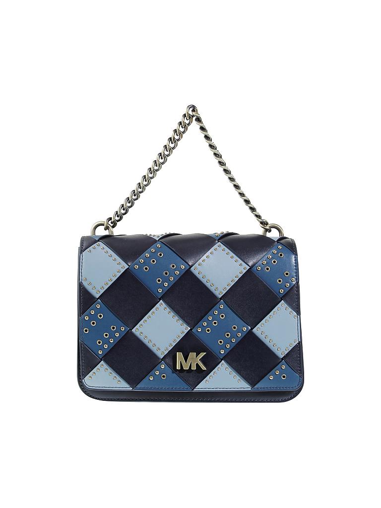 MICHAEL KORS | Ledertasche - Umhängetasche "Mott" | blau