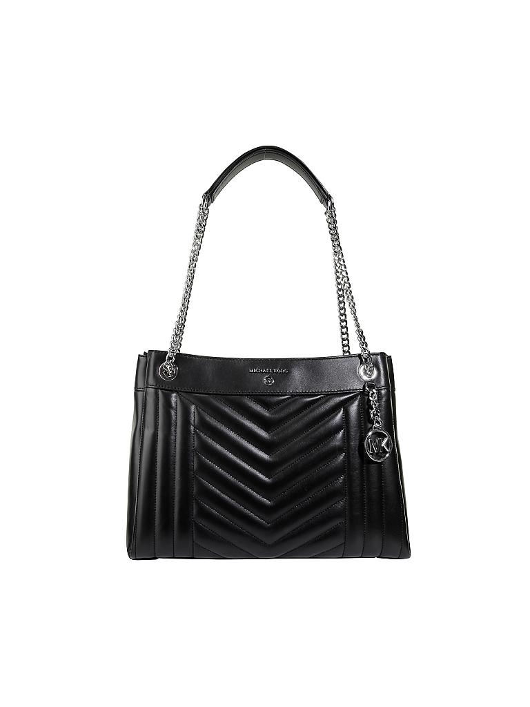 MICHAEL KORS | Ledertasche - Umhängetasche "Susan" M | schwarz