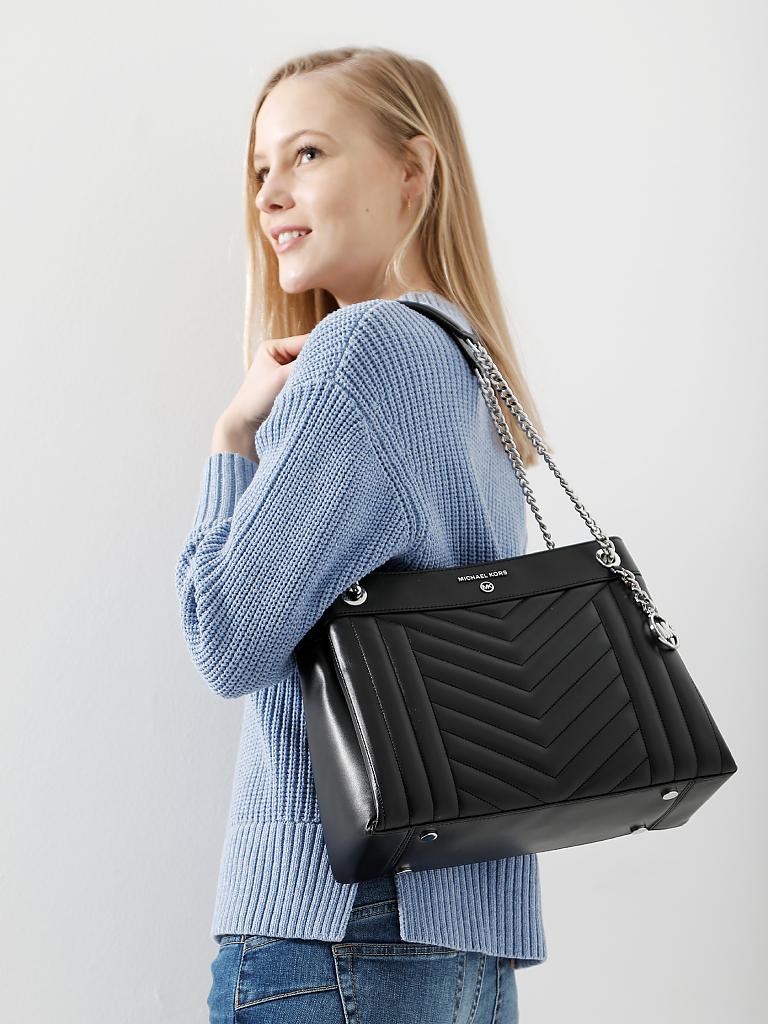 MICHAEL KORS | Ledertasche - Umhängetasche "Susan" M | schwarz