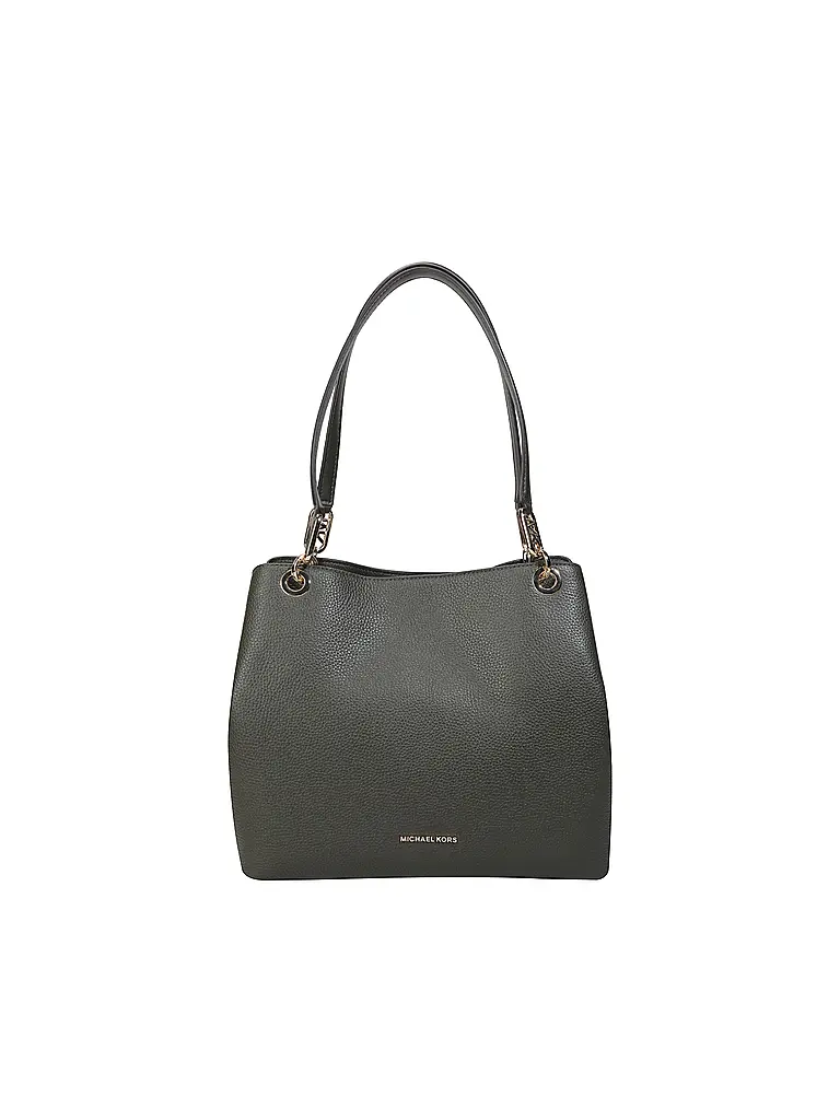 MICHAEL KORS | Ledertasche - Umhängetasche KENSINGTON Large | olive