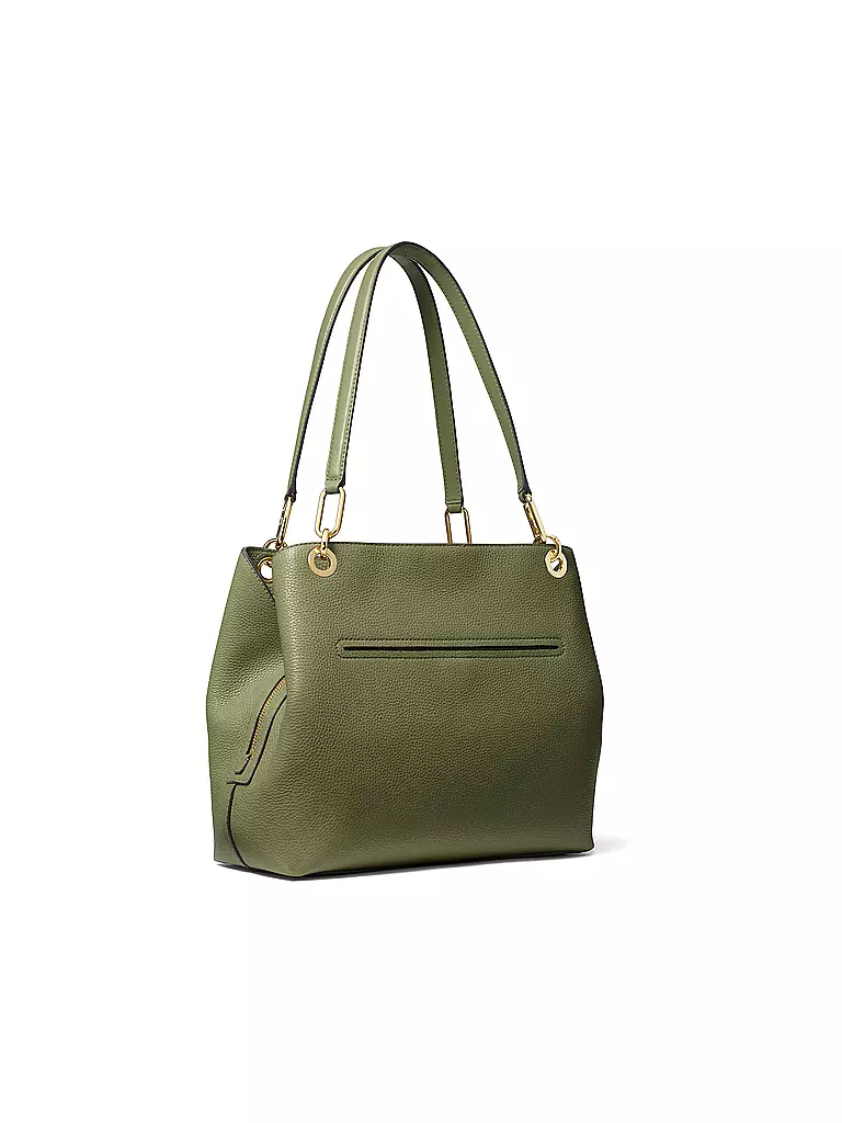 MICHAEL KORS | Ledertasche - Umhängetasche KENSINGTON Large | olive