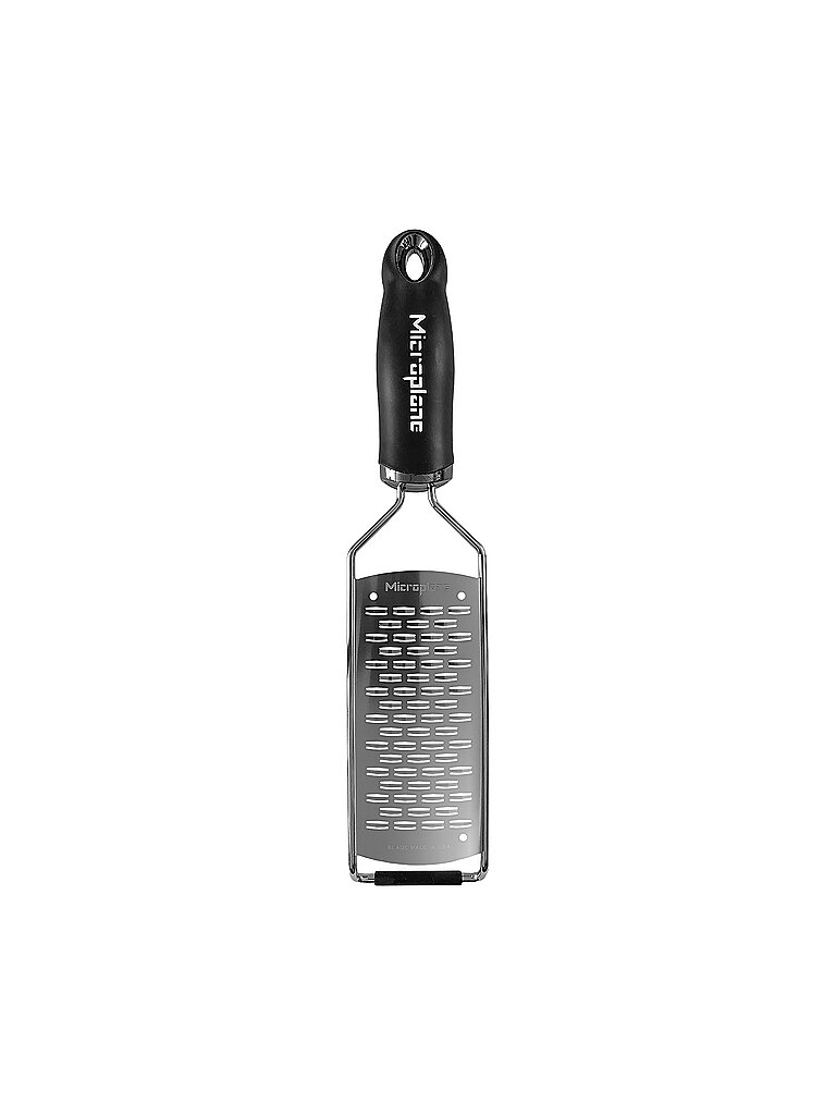 MICROPLANE Reibe 2-Wege Schneider - Schwarz - Gourmet Serie schwarz