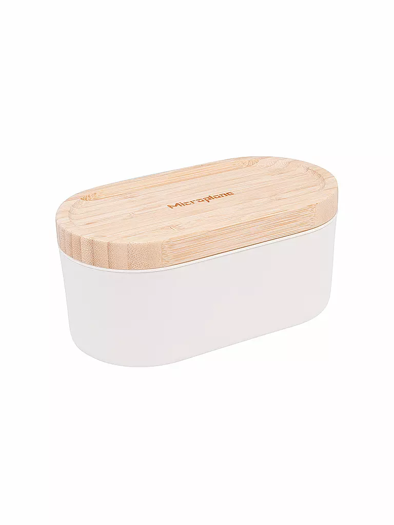 MICROPLANE | Handreibe mit Auffangbehälter Cashmere / Bamboo | beige