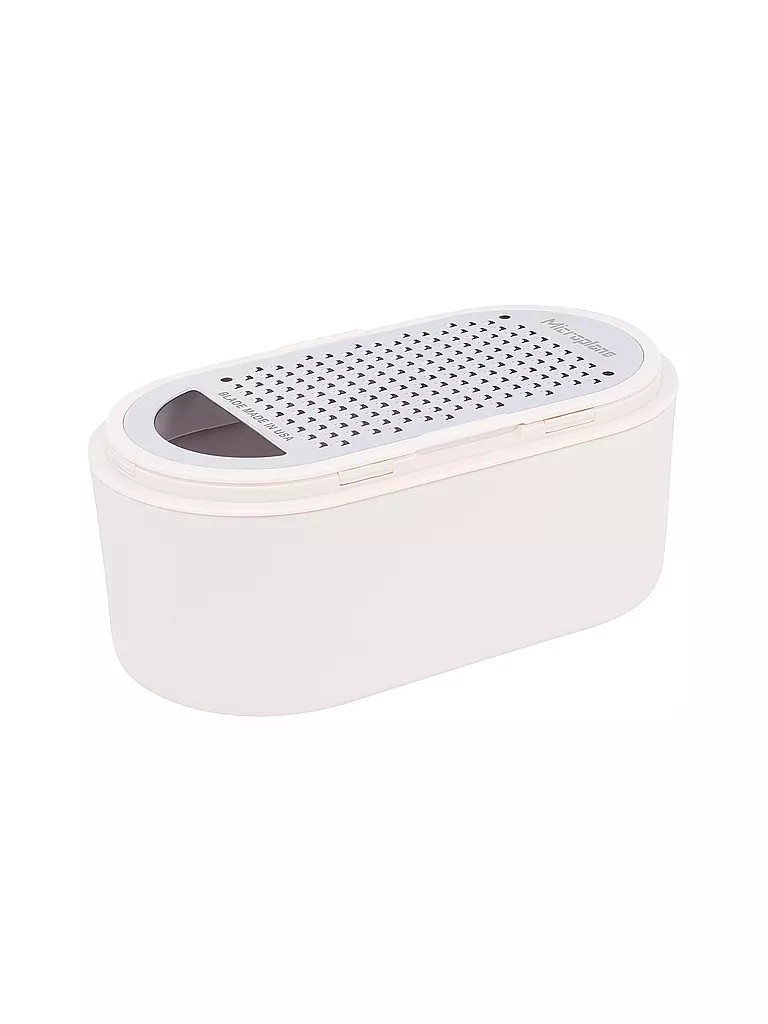 MICROPLANE | Handreibe mit Auffangbehälter Cashmere / Bamboo | beige