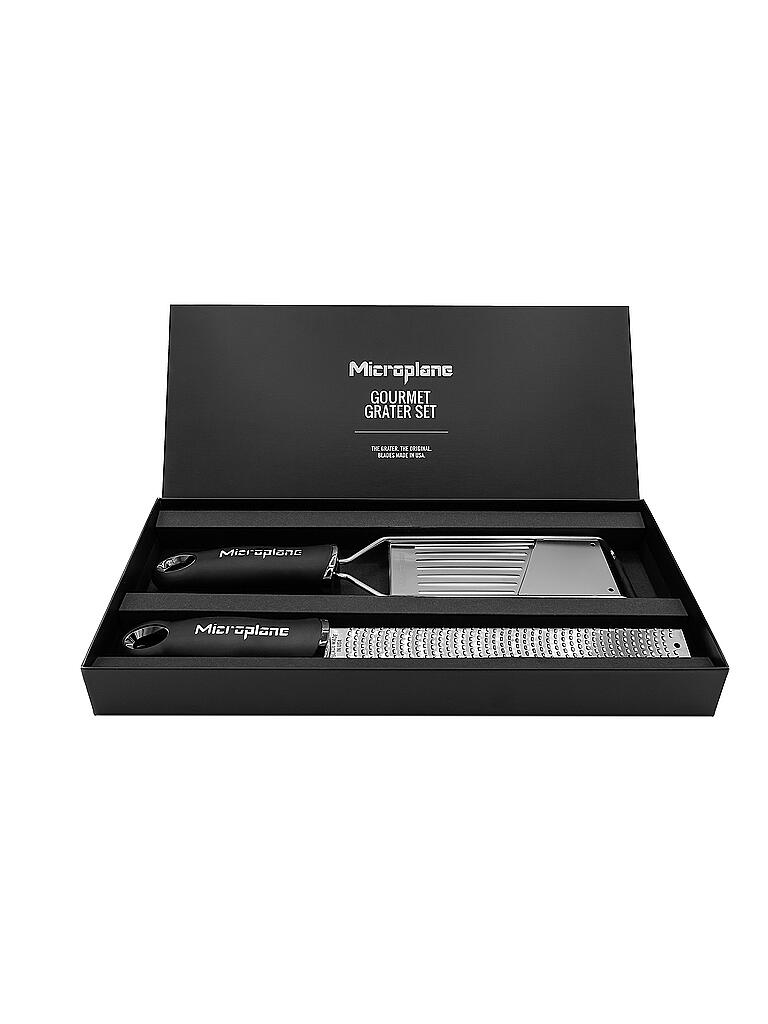 MICROPLANE | Sieb/Reibe - Set Gourmet 2tlg. | schwarz