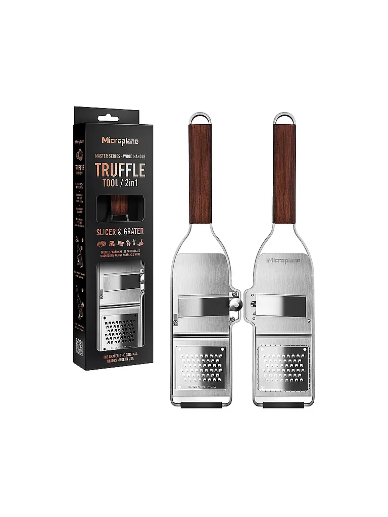 MICROPLANE | Trüffel Hobel 2in1 MASTER SERIES | braun