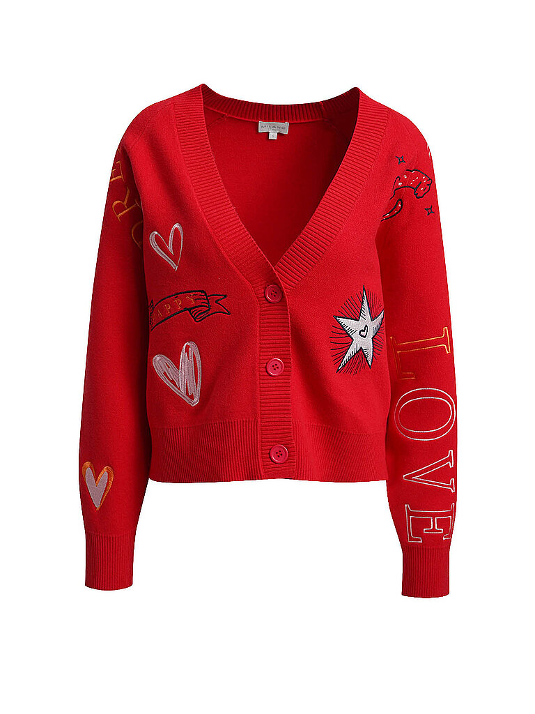 MILANO ITALY Strickjacke rot | M