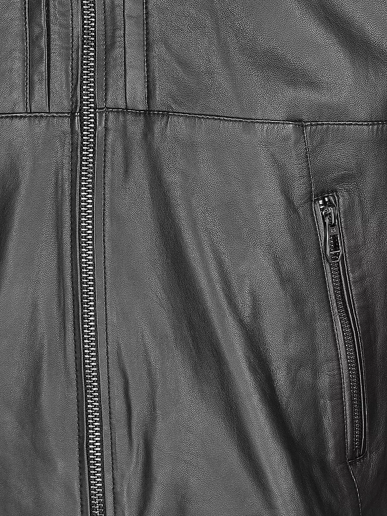 MILESTONE | Lederjacke Biker Everest | schwarz