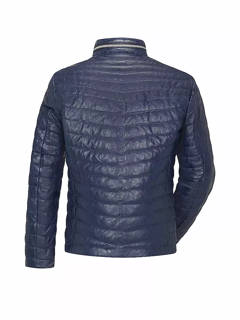 MILESTONE | Lederjacke DAMIOANO | blau