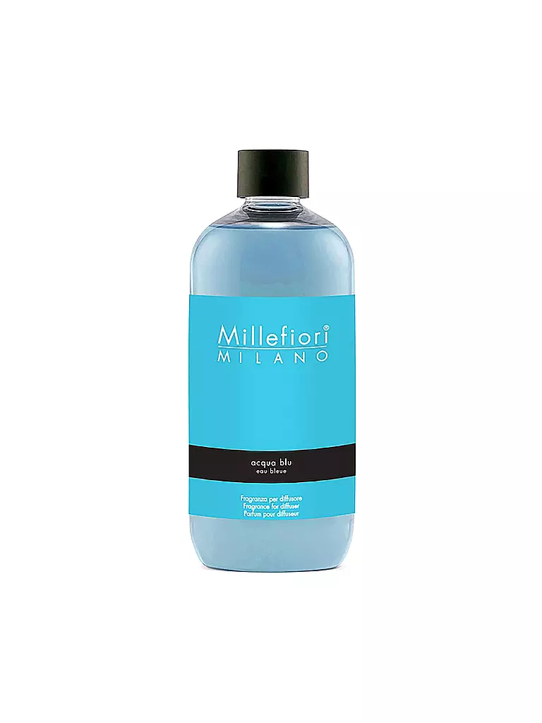 MILLEFIORI | Nachfüllflasche für Duftdiffusor Natural Fragrance - Acqua Blu 250ml | blau