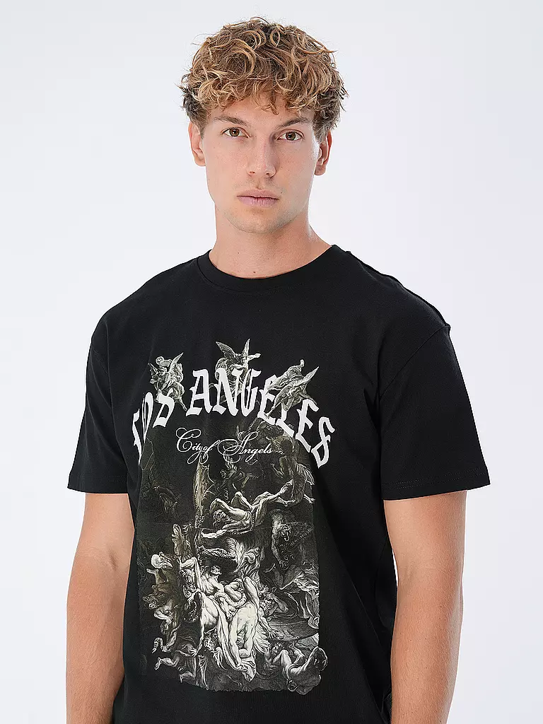 MISTER TEE | T-Shirt CITY OF ANGELS | schwarz