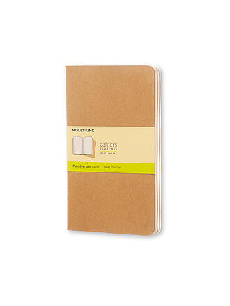 MOLESKINE | Notizheft CAHIER 3er-Set blanko Large Packpapierbraun