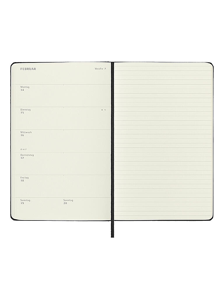 MOLESKINE Classic Kalender - Deutsch 2022 Schwarz keine Farbe
