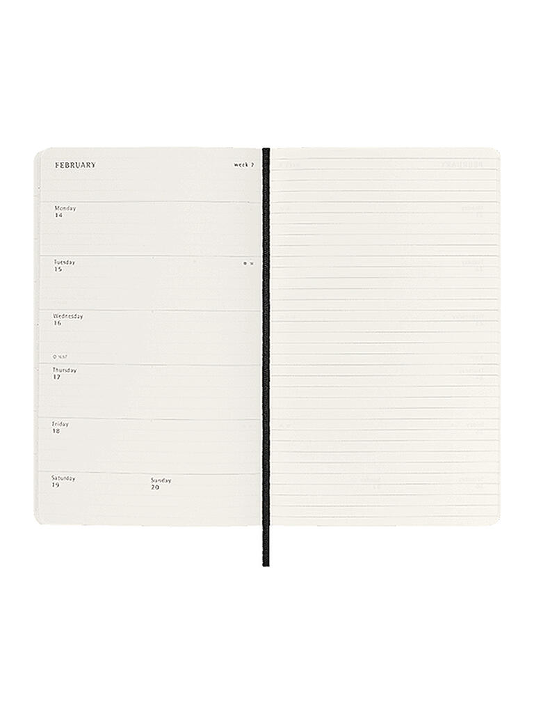 MOLESKINE Classic Kalender Deutsch 2022 Schwarz keine Farbe
