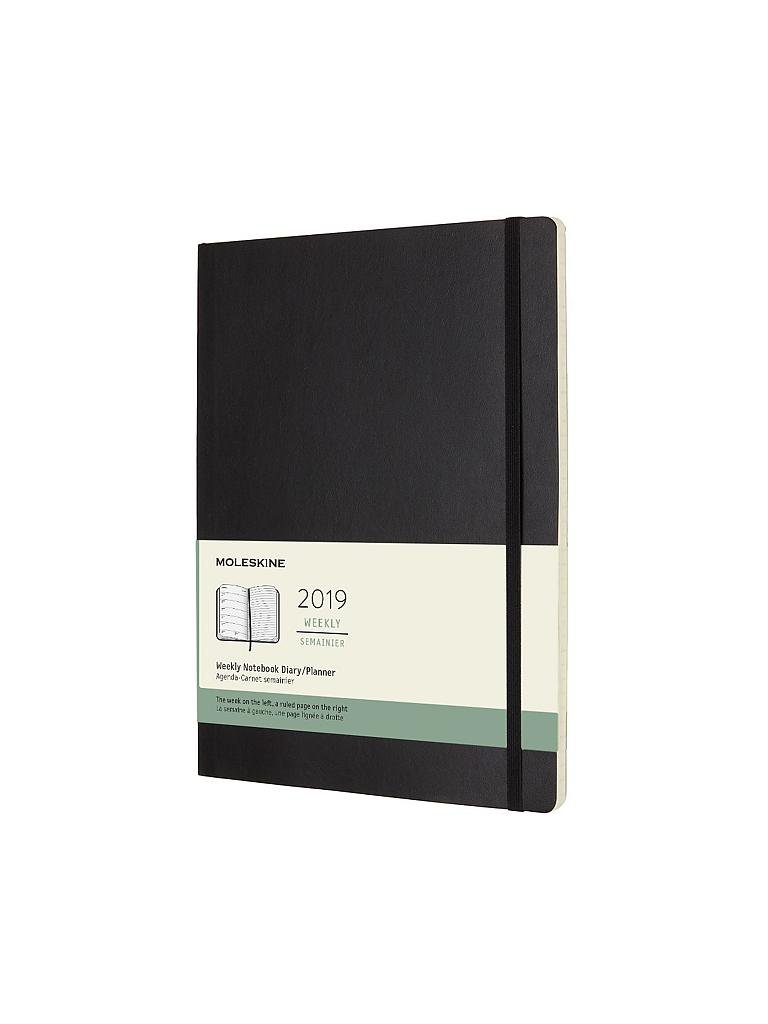 MOLESKINE | Kalender - Weekly Notebook XL SC Black 2019 | keine Farbe