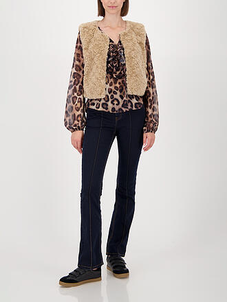 MONARI | Gilet in Felloptik 