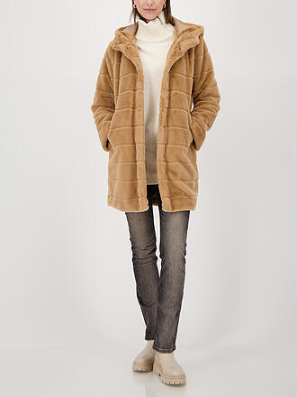 MONARI | Mantel in Felloptik 