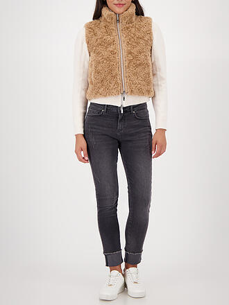 MONARI | Gilet in Felloptik 