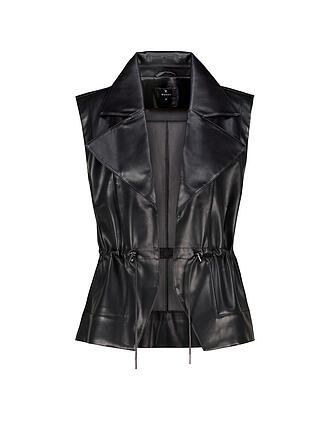 MONARI | Gilet in Lederoptik