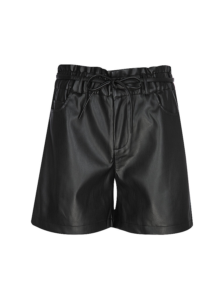 MONARI Bermuda in Leder Optik  schwarz | 34