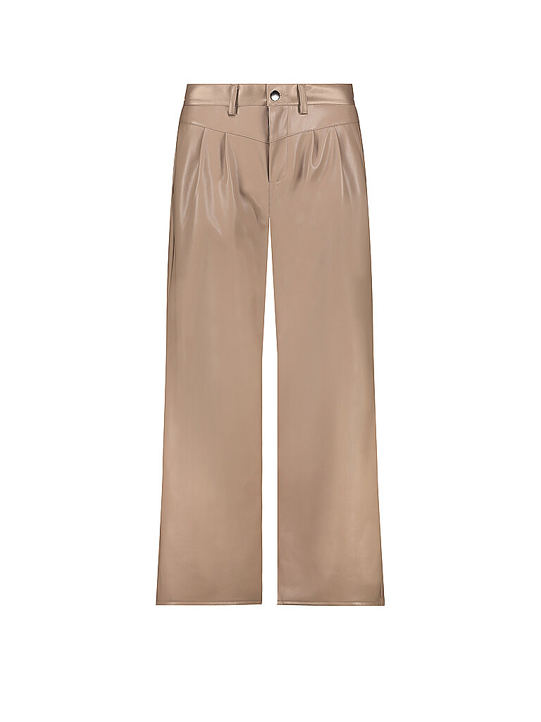 MONARI Hose in Lederoptik camel | 38