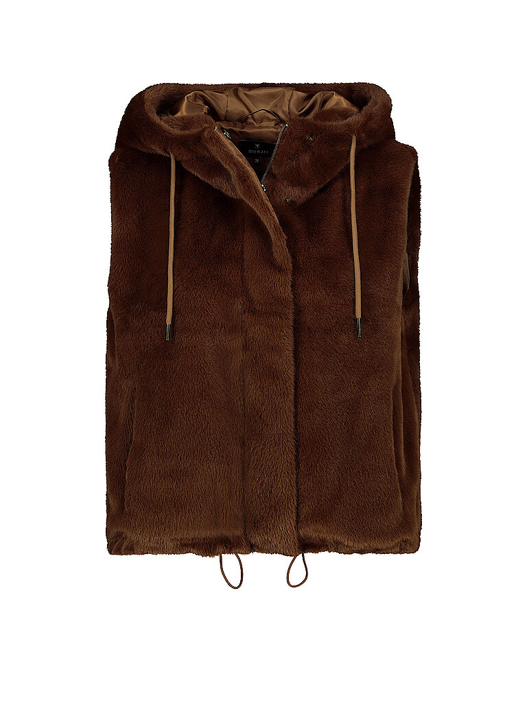 MONARI Gilet in Felloptik  braun | 42