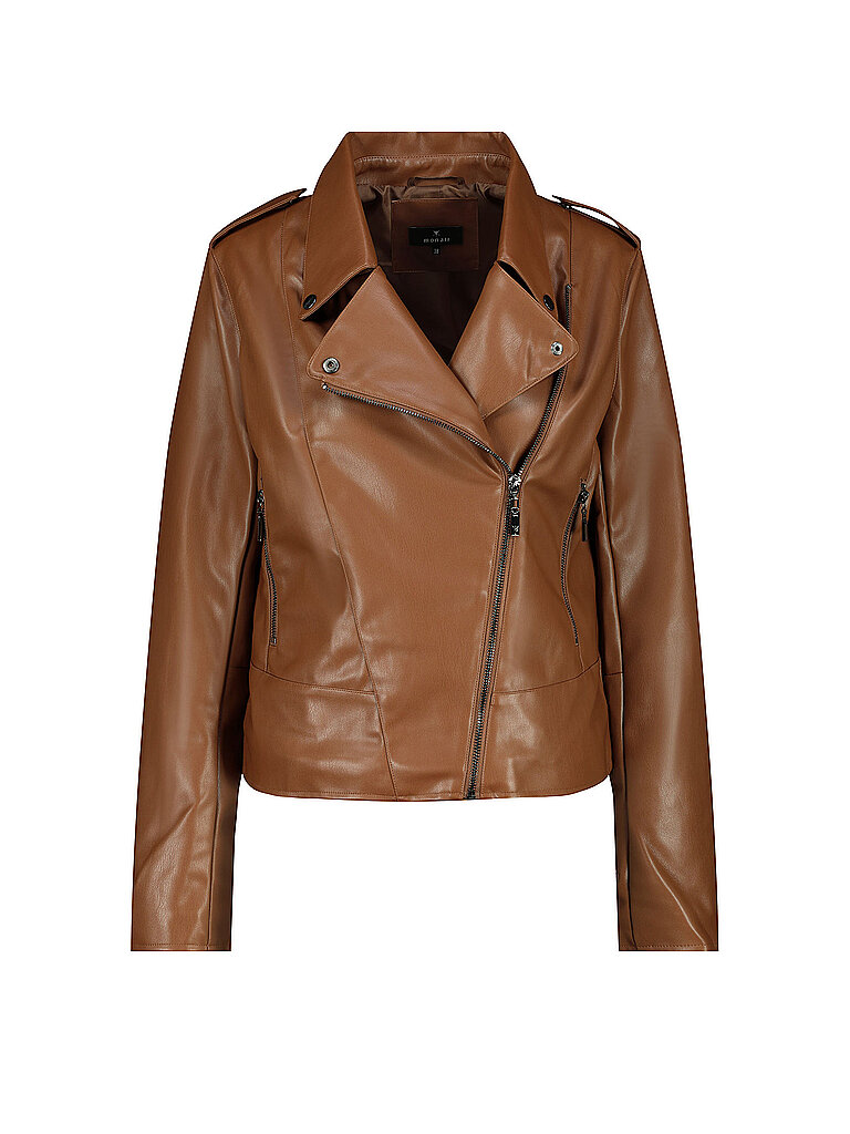 MONARI Jacke in Lederoptik  braun | 34