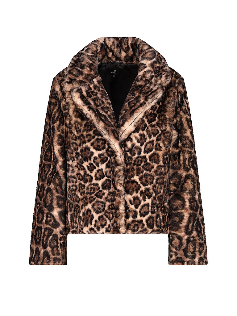 Jacke in Felloptik braun 38 damen