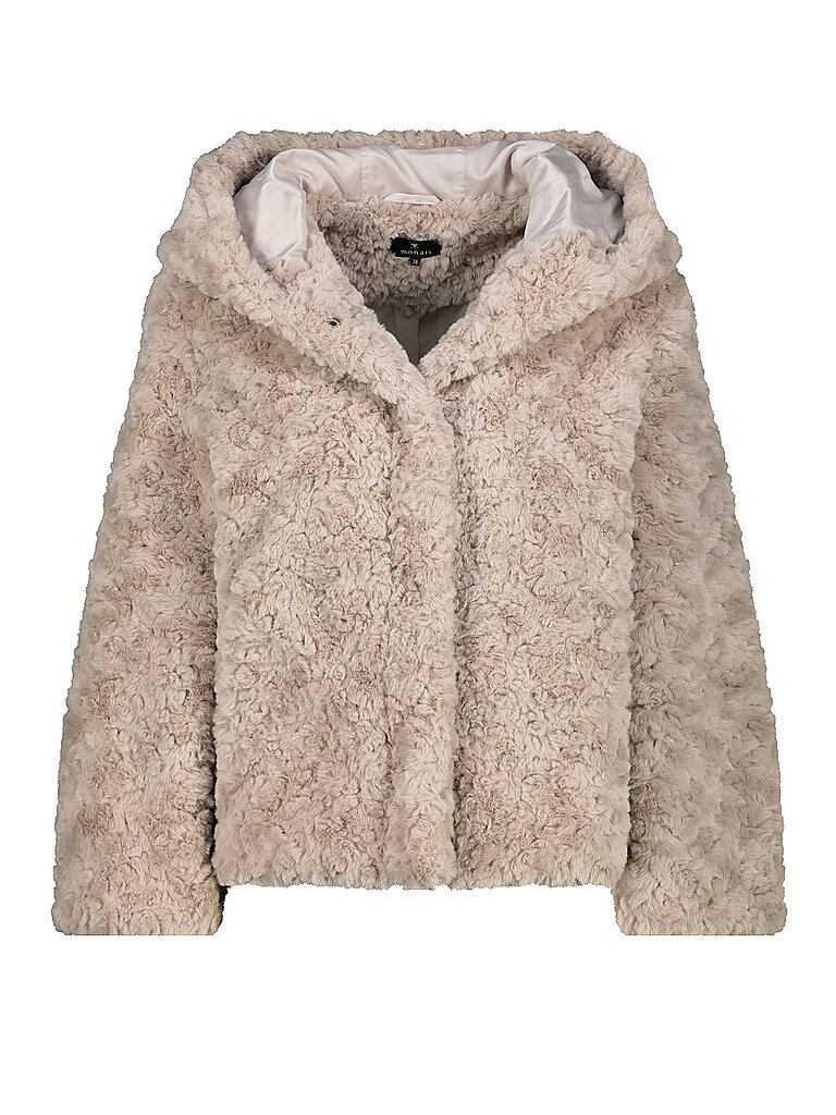 MONARI Jacke in Felloptik beige | 34