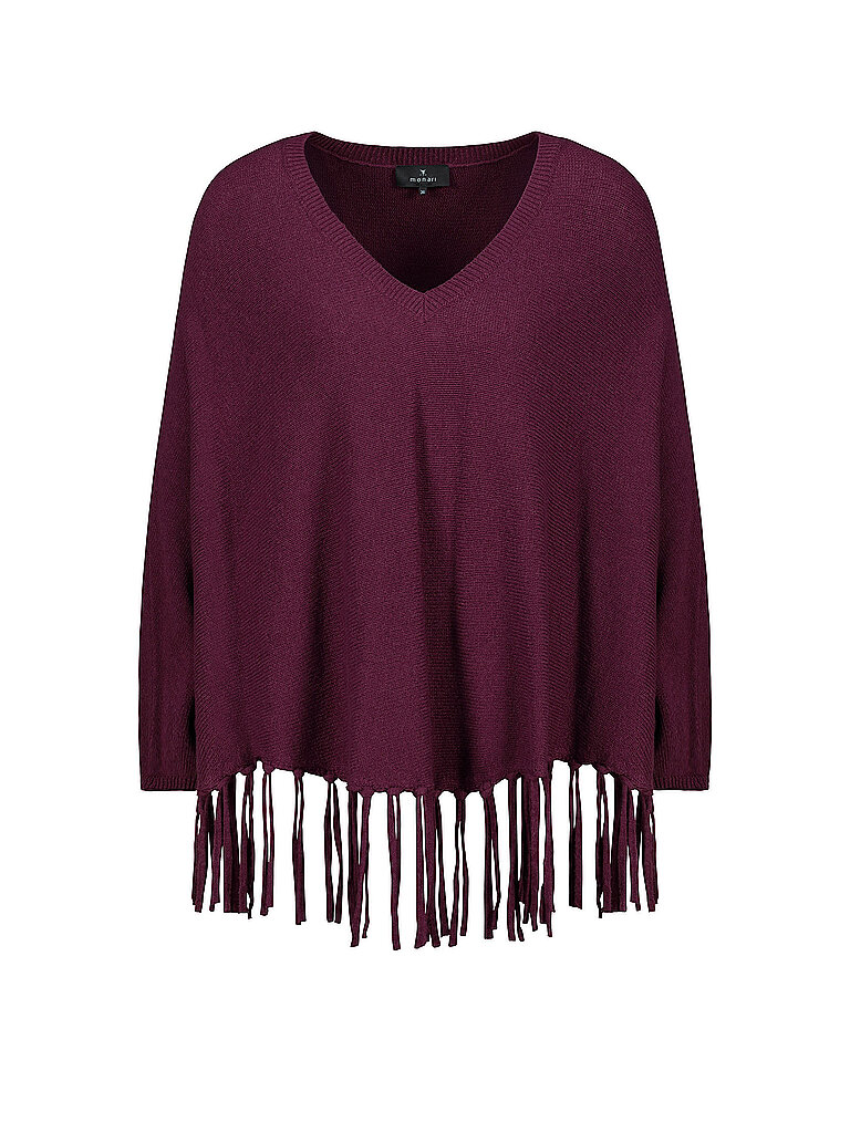MONARI Poncho - Cape  dunkelrot | 36
