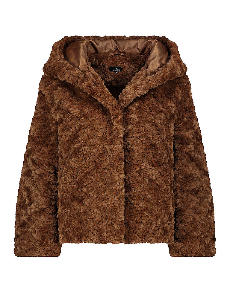 MONARI Jacke in Felloptik braun | 42