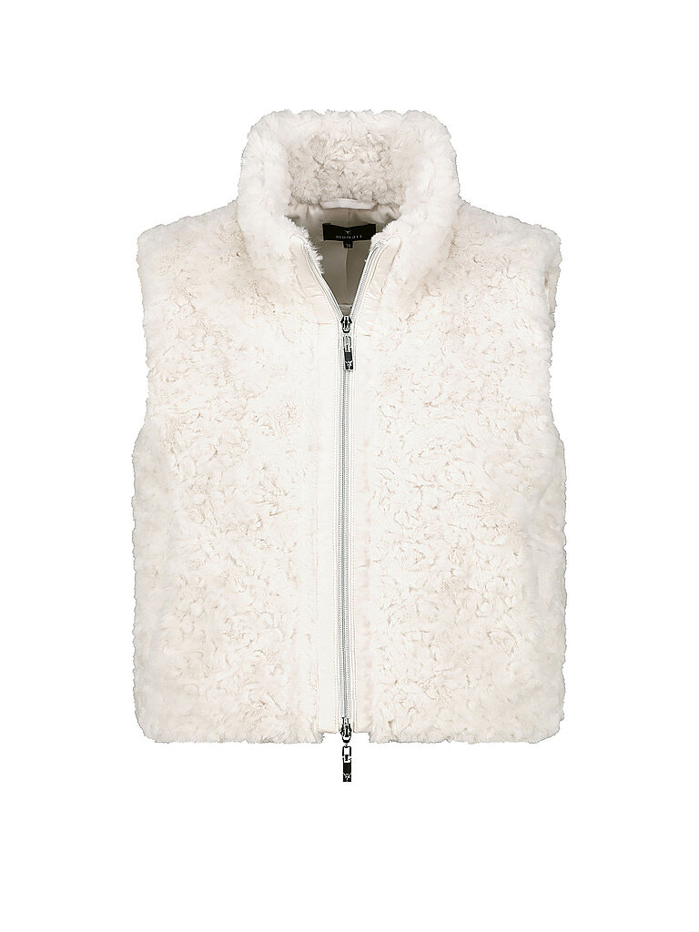 Gilet in Felloptik creme 42 damen