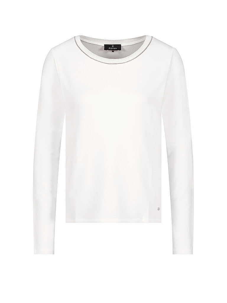 MONARI Langarmshirt  weiss | 36
