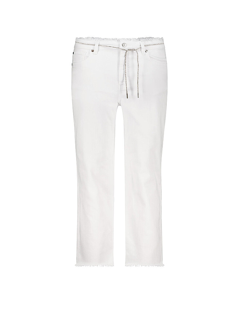 Jeans Straight Fit 7/8 creme 38 damen