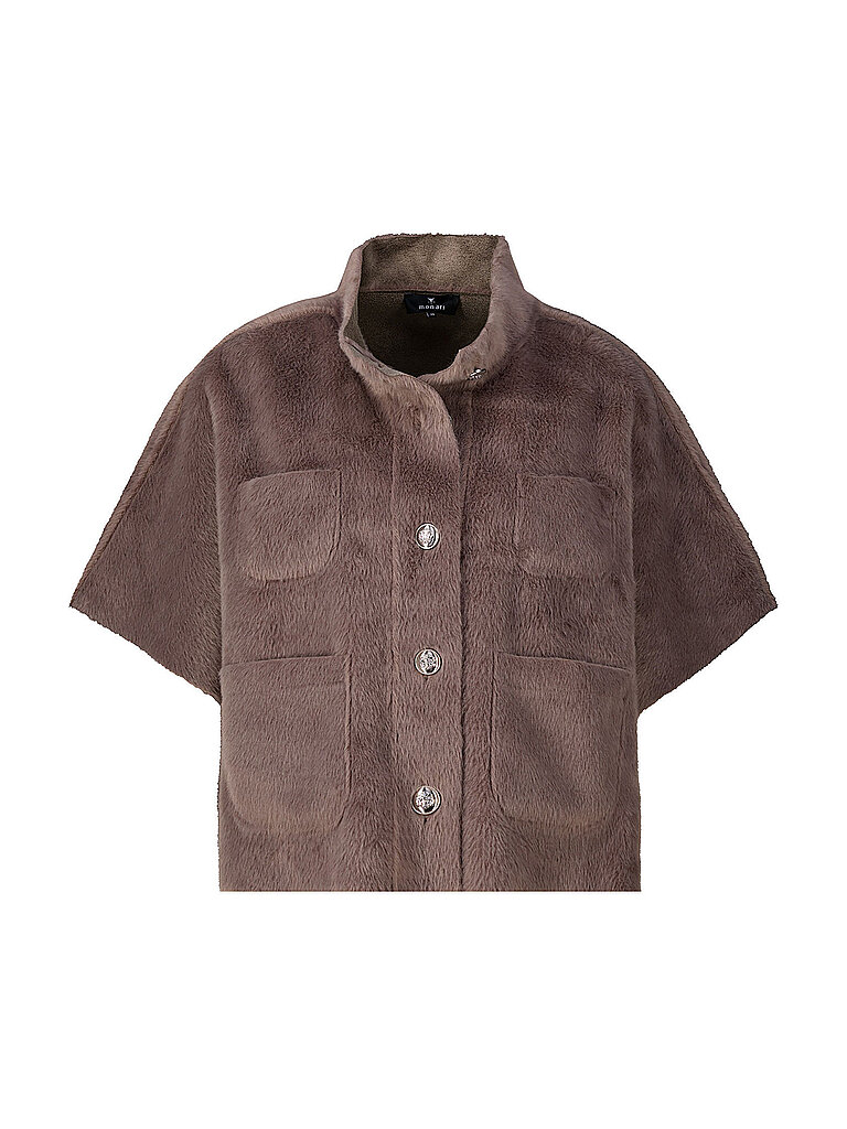 MONARI Cape - Poncho in Felloptik braun | 34