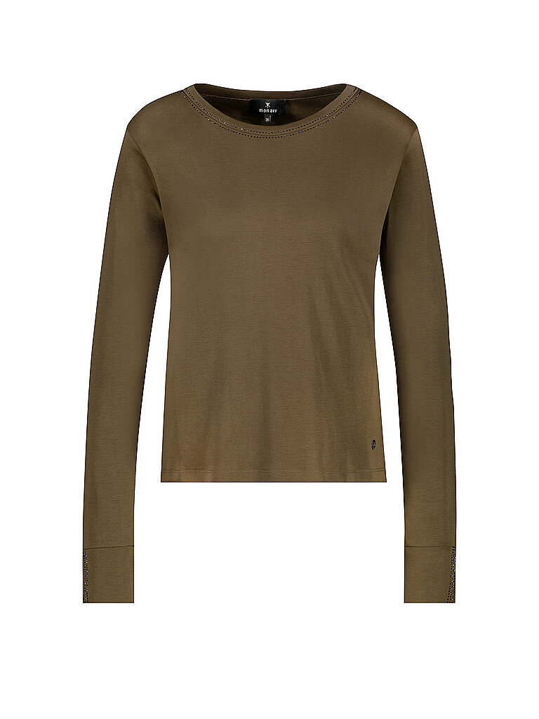 MONARI Langarmshirt  olive | 34