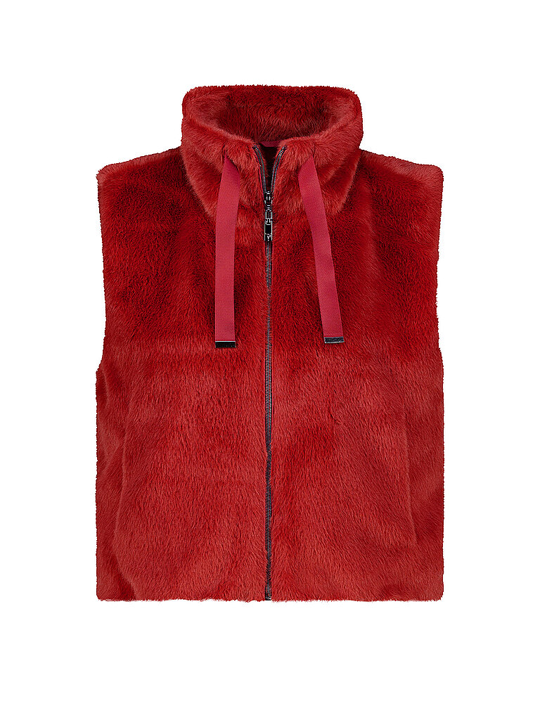 MONARI Gilet in Felloptik rot | 44