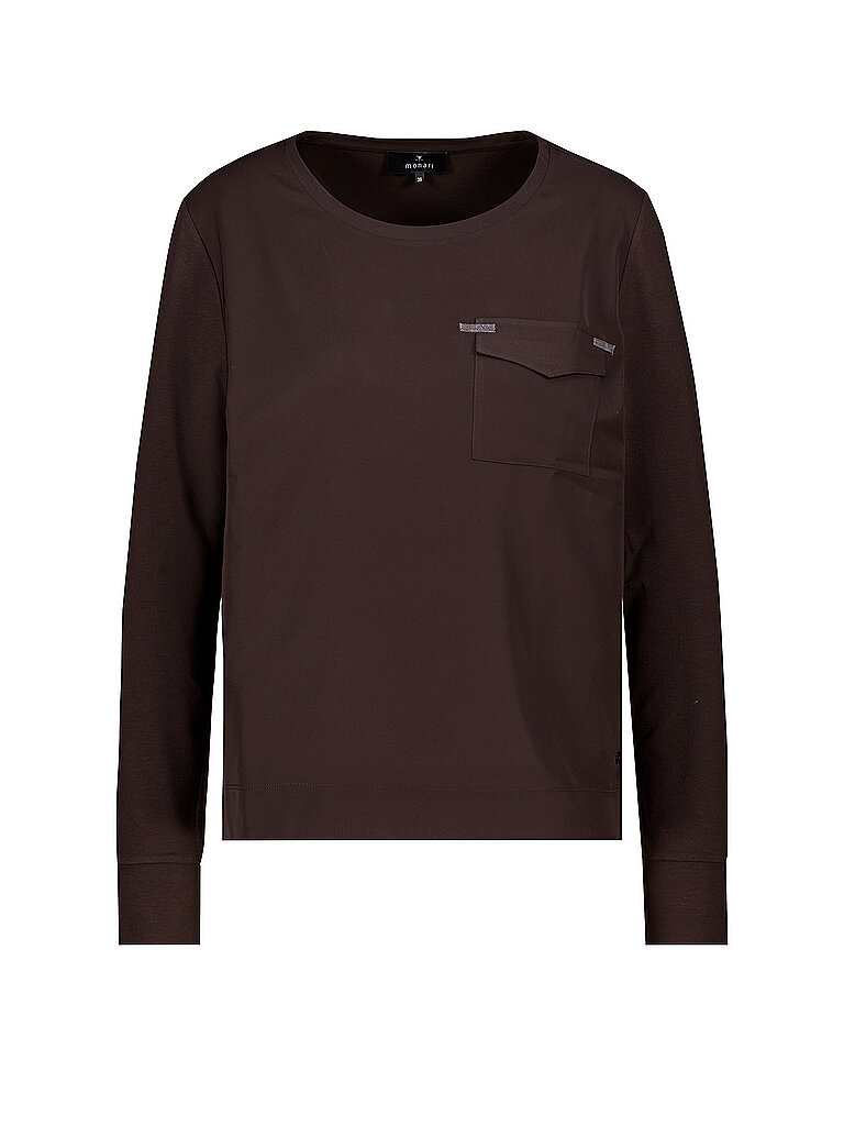 MONARI Langarmshirt  braun | 40
