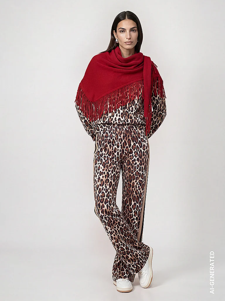 MONARI Bufanda rojo
