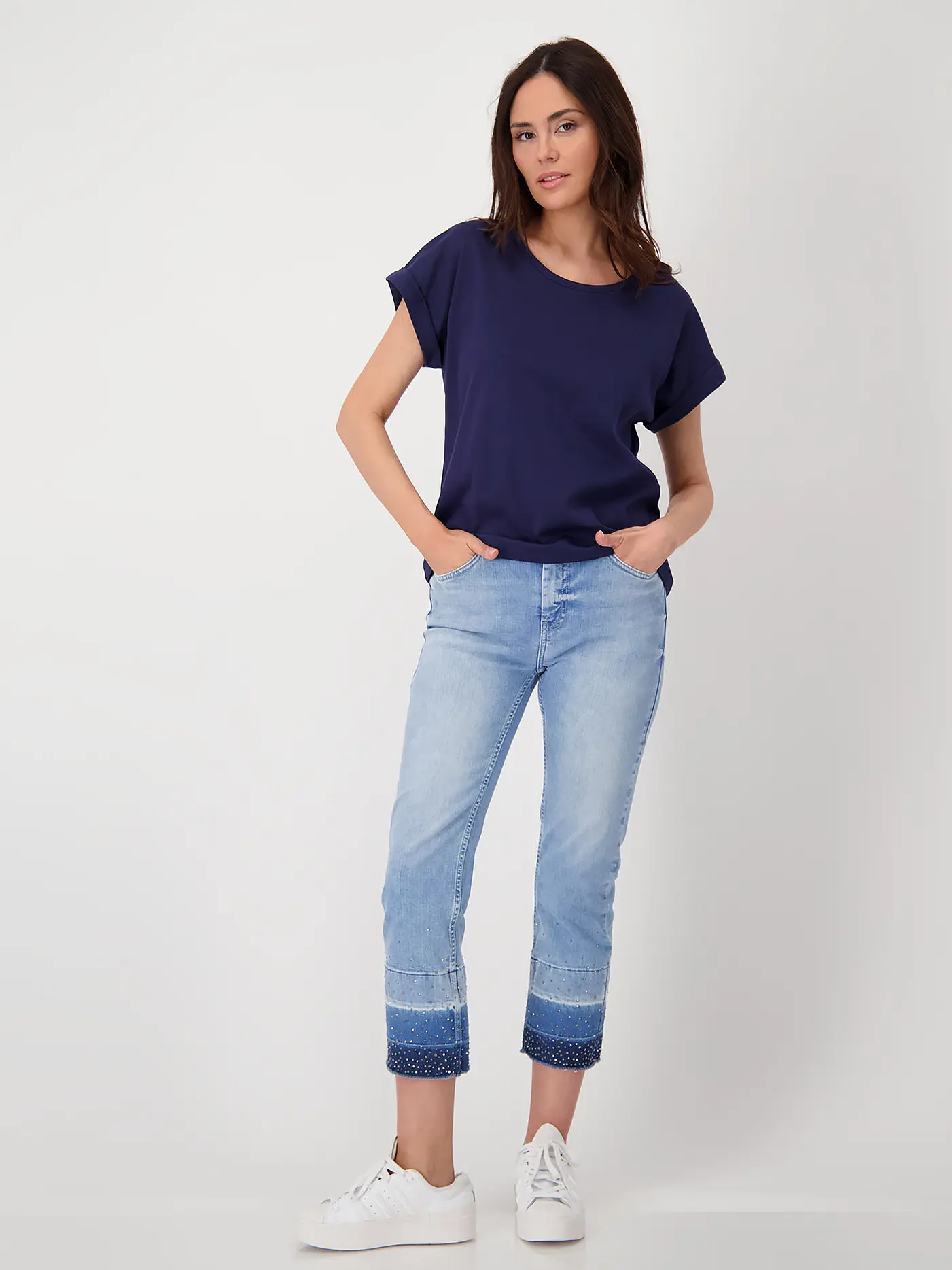 MONARI | Blusenshirt  | dunkelblau