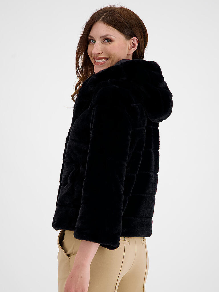 MONARI | Felljacke | schwarz