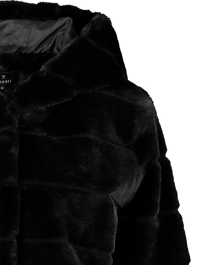 MONARI | Felljacke | schwarz