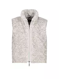 MONARI | Gilet in Felloptik | creme