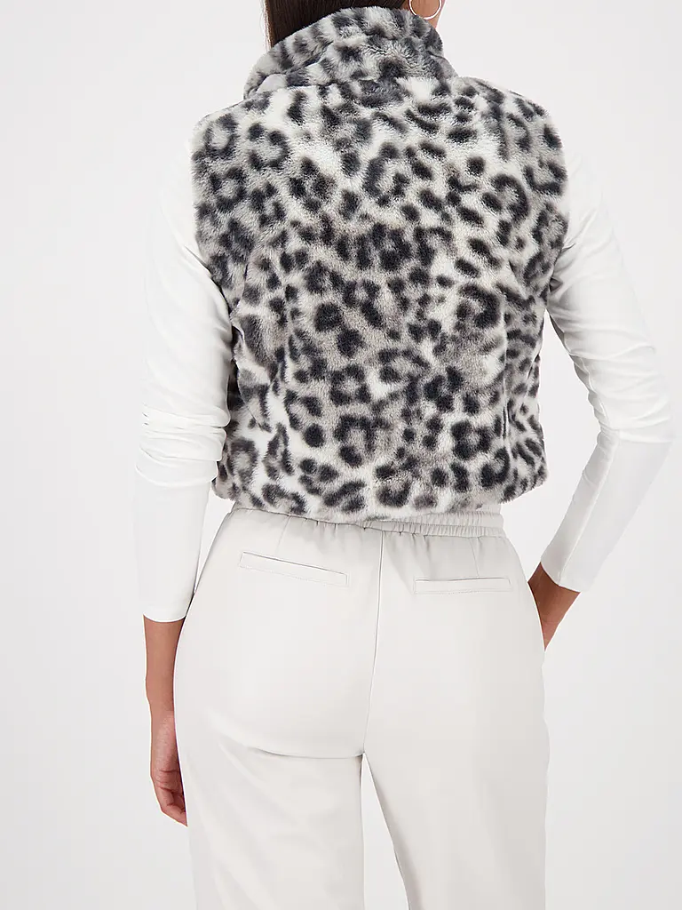 MONARI | Gilet in Felloptik | Beige