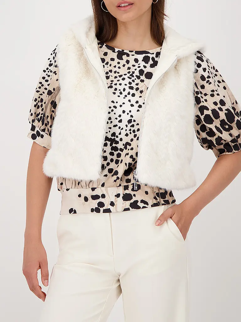 MONARI | Gilet in Felloptik | 