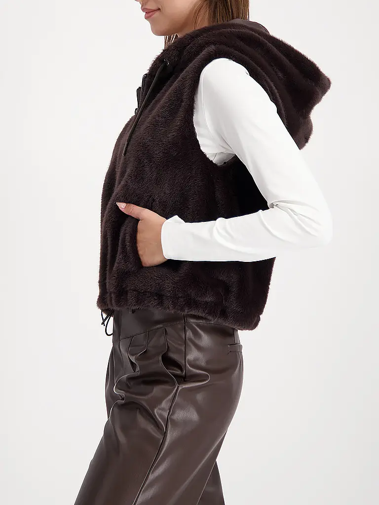 MONARI | Gilet in Felloptik | 
