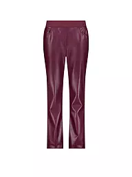 MONARI | Hose in Lederoptik | dunkelrot