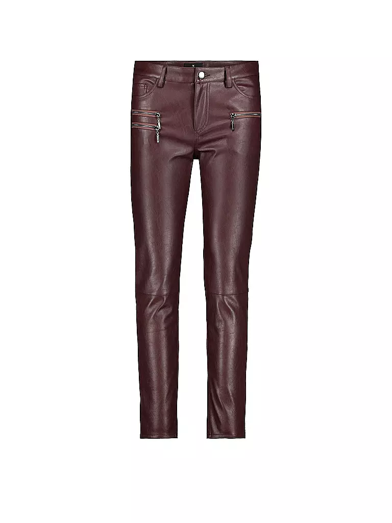 MONARI | Hose in Lederoptik | rot