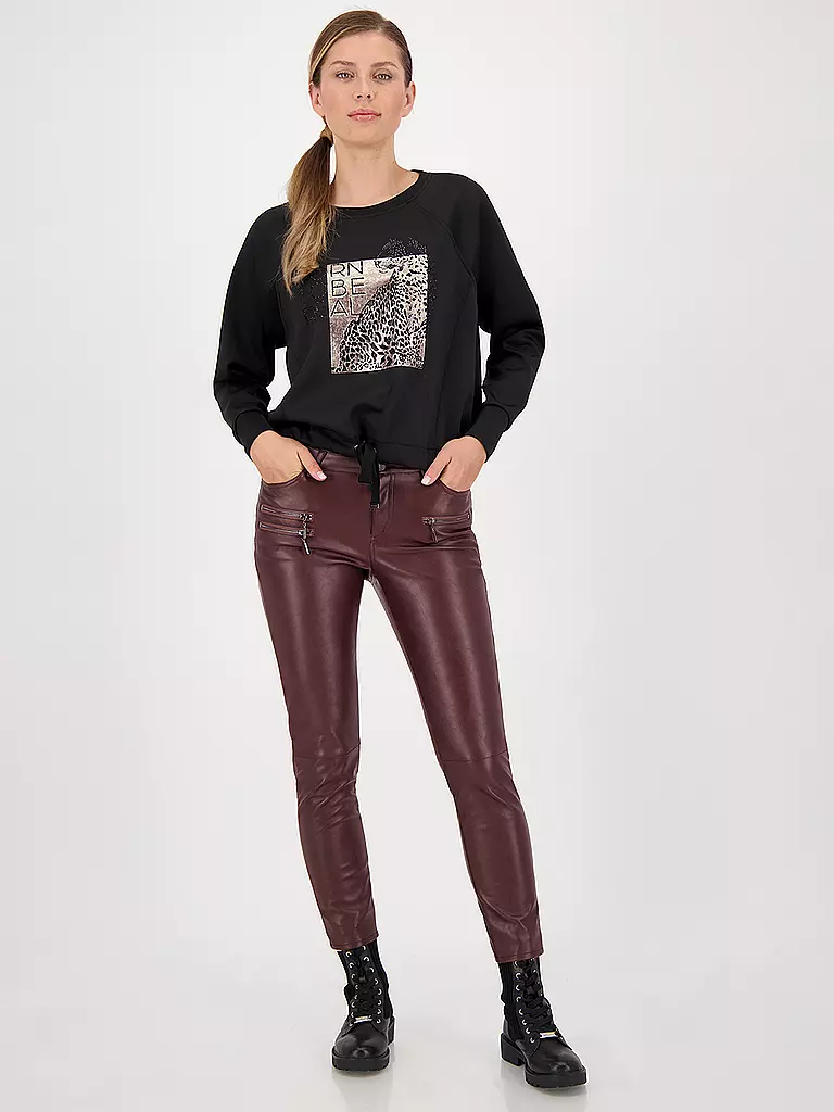MONARI | Hose in Lederoptik | rot